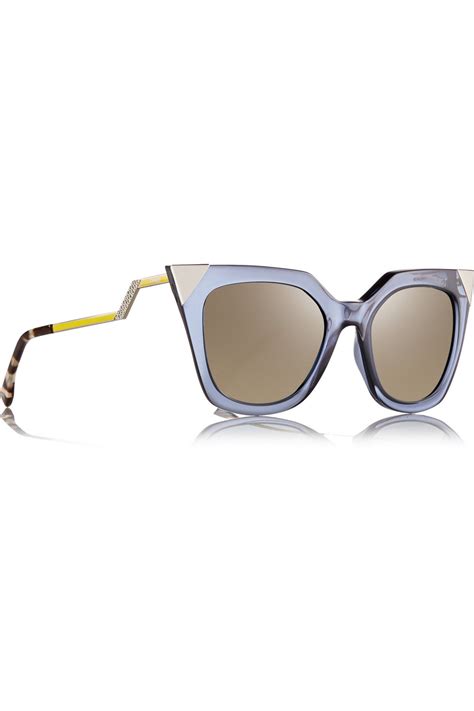 fendi blue cat eye ladies sunglasses|fendi cat eye sunglasses sale.